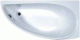 Kád AVOCADO 160 P jobbos snowwhite