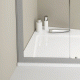Ravak Előlap ASYMETRIC PRO 10° 120x90 SET B - fehér